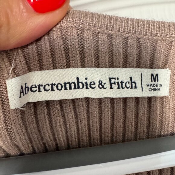 Abercrombie Long Sleeve Sweater Bodysuit – Size M – Beige/Brown $40 - Picture 3 of 5